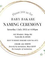 BABY BAKARE NAMING CEREMONY